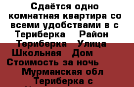 Сдаётся одно комнатная квартира со всеми удобствами в с.Териберка. › Район ­ Териберка › Улица ­ Школьная › Дом ­ 10 › Стоимость за ночь ­ 800 - Мурманская обл., Териберка с. Недвижимость » Квартиры аренда посуточно   